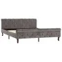 Gray velvet bed frame 160x200 cm by vidaXL, Beds and slatted bases - Ref: Foro24-288561, Price: 328,56 €, Discount: %
