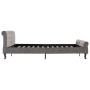 Estructura de cama de terciopelo gris 160x200 cm de vidaXL, Camas y somieres - Ref: Foro24-288561, Precio: 307,41 €, Descuent...