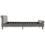 Gray velvet bed frame 160x200 cm by vidaXL, Beds and slatted bases - Ref: Foro24-288561, Price: 328,56 €, Discount: %