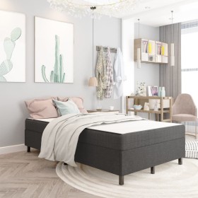 Box Spring bed frame gray fabric 120x200 cm by vidaXL, Beds and slatted bases - Ref: Foro24-287463, Price: 145,77 €, Discount: %