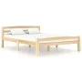Estructura de cama de madera maciza de pino 120x200 cm de vidaXL, Camas y somieres - Ref: Foro24-322063, Precio: 113,11 €, De...