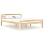 Solid pine wood bed frame 120x200 cm by vidaXL, Beds and slatted bases - Ref: Foro24-322063, Price: 114,36 €, Discount: %