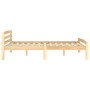 Solid pine wood bed frame 120x200 cm by vidaXL, Beds and slatted bases - Ref: Foro24-322063, Price: 114,36 €, Discount: %
