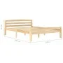 Estructura de cama de madera maciza de pino 120x200 cm de vidaXL, Camas y somieres - Ref: Foro24-322063, Precio: 113,11 €, De...
