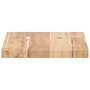 Estantes flotantes 3 uds madera acacia sin tratar 60x20x2 cm