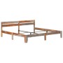 Estructura de cama de madera maciza de sheesham 200x200 cm de vidaXL, Camas y somieres - Ref: Foro24-288414, Precio: 170,83 €...