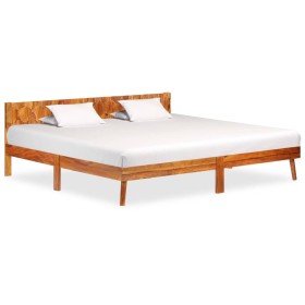 Estructura de cama de madera maciza de sheesham 200x200 cm