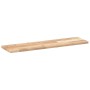 Estantes flotantes 2 uds madera acacia sin tratar 80x20x2 cm