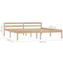 Estructura de cama de madera maciza de pino 180x200 cm de vidaXL, Camas y somieres - Ref: Foro24-283195, Precio: 150,61 €, De...