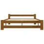 Honey brown solid pine wood bed frame 160x200 cm by vidaXL, Beds and slatted bases - Ref: Foro24-322009, Price: 119,79 €, Dis...