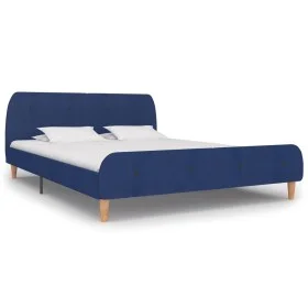 Blue fabric bed frame 180x200 cm by vidaXL, Beds and slatted bases - Ref: Foro24-280930, Price: 203,11 €, Discount: %