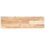 Estante flotante madera maciza de acacia sin tratar 100x20x2 cm