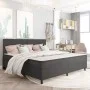 Box Spring bed frame gray fabric 200x200 cm by vidaXL, Beds and slatted bases - Ref: Foro24-287467, Price: 184,86 €, Discount: %