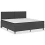 Box Spring bed frame gray fabric 200x200 cm by vidaXL, Beds and slatted bases - Ref: Foro24-287467, Price: 184,86 €, Discount: %