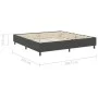 Box Spring bed frame gray fabric 200x200 cm by vidaXL, Beds and slatted bases - Ref: Foro24-287467, Price: 184,86 €, Discount: %