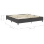 Boxspring-Bettgestell aus grauem Stoff, 200 x 200 cm von vidaXL, Betten und Lattenroste - Ref: Foro24-287467, Preis: 174,55 €...