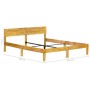 Bettgestell aus massivem Mangoholz, 180 cm von vidaXL, Betten und Lattenroste - Ref: Foro24-288433, Preis: 208,64 €, Rabatt: %