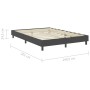 Bed frame Box Spring gray fabric 140x200 cm by vidaXL, Beds and slatted bases - Ref: Foro24-287456, Price: 131,51 €, Discount: %