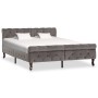 Estructura de cama de terciopelo gris 140x200 cm de vidaXL, Camas y somieres - Ref: Foro24-288560, Precio: 318,33 €, Descuent...