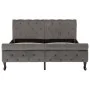 Estructura de cama de terciopelo gris 140x200 cm de vidaXL, Camas y somieres - Ref: Foro24-288560, Precio: 314,16 €, Descuent...