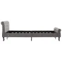 Estructura de cama de terciopelo gris 140x200 cm de vidaXL, Camas y somieres - Ref: Foro24-288560, Precio: 314,16 €, Descuent...