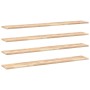 Estantes flotantes 4 uds madera acacia sin tratar 120x20x2 cm