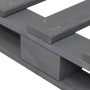 Palettenbettgestell aus massivem, grauem Kiefernholz, 140 x 200 cm von vidaXL, Betten und Lattenroste - Ref: Foro24-285251, P...