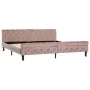 Estructura de cama de terciopelo rosa 200x200 cm de vidaXL, Camas y somieres - Ref: Foro24-288570, Precio: 361,91 €, Descuent...
