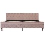 Estructura de cama de terciopelo rosa 200x200 cm de vidaXL, Camas y somieres - Ref: Foro24-288570, Precio: 338,61 €, Descuent...