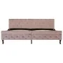 Estructura de cama de terciopelo rosa 200x200 cm de vidaXL, Camas y somieres - Ref: Foro24-288570, Precio: 361,91 €, Descuent...