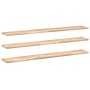Estantes flotantes 3 uds madera acacia sin tratar 140x20x2 cm