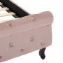 Estructura de cama de terciopelo rosa 200x200 cm de vidaXL, Camas y somieres - Ref: Foro24-288570, Precio: 361,91 €, Descuent...