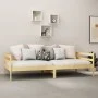 Sofa bed with solid pine wood mattress 90x200 cm by vidaXL, Beds and slatted bases - Ref: Foro24-3083559, Price: 275,94 €, Di...