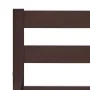 Dark brown solid pine wood bed frame 140x200 cm by vidaXL, Beds and slatted bases - Ref: Foro24-283205, Price: 130,24 €, Disc...