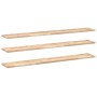 Estantes flotantes 3 uds madera acacia sin tratar 160x20x2 cm