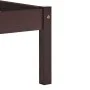 Dunkelbrauner Bettrahmen aus massivem Kiefernholz, 140 x 200 cm von vidaXL, Betten und Lattenroste - Ref: Foro24-283205, Prei...