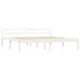 Estructura de cama de madera maciza de pino blanco 180x200 cm de vidaXL, Camas y somieres - Ref: Foro24-283189, Precio: 159,6...