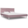 Estructura de cama con LED tela rosa 180x200 cm de vidaXL, Camas y somieres - Ref: Foro24-280980, Precio: 217,73 €