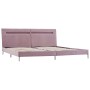Estructura de cama con LED tela rosa 180x200 cm de vidaXL, Camas y somieres - Ref: Foro24-280980, Precio: 217,73 €