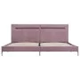 Bed frame with LED pink fabric 180x200 cm by vidaXL, Beds and slatted bases - Ref: Foro24-280980, Price: 214,56 €, Discount: %