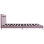 Estructura de cama con LED tela rosa 180x200 cm de vidaXL, Camas y somieres - Ref: Foro24-280980, Precio: 217,73 €
