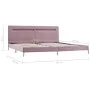 Bed frame with LED pink fabric 180x200 cm by vidaXL, Beds and slatted bases - Ref: Foro24-280980, Price: 214,56 €, Discount: %