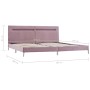 Estructura de cama con LED tela rosa 180x200 cm de vidaXL, Camas y somieres - Ref: Foro24-280980, Precio: 217,73 €