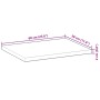 Estante flotante madera maciza de acacia sin tratar 60x30x2 cm