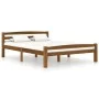 Estructura de cama madera maciza pino marrón miel 120x200 cm de vidaXL, Camas y somieres - Ref: Foro24-322077, Precio: 113,03...