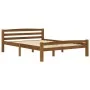Estructura de cama madera maciza pino marrón miel 120x200 cm de vidaXL, Camas y somieres - Ref: Foro24-322077, Precio: 113,03...