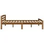 Estructura de cama madera maciza pino marrón miel 120x200 cm de vidaXL, Camas y somieres - Ref: Foro24-322077, Precio: 113,03...