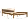 Estructura de cama madera maciza pino marrón miel 120x200 cm de vidaXL, Camas y somieres - Ref: Foro24-322077, Precio: 113,03...