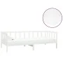 Sofá cama con colchón madera de pino maciza blanco 90x200 cm de vidaXL, Camas y somieres - Ref: Foro24-3083610, Precio: 283,2...