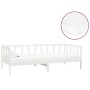 Sofa bed with white solid pine wood mattress 90x200 cm by vidaXL, Beds and slatted bases - Ref: Foro24-3083610, Price: 286,99...